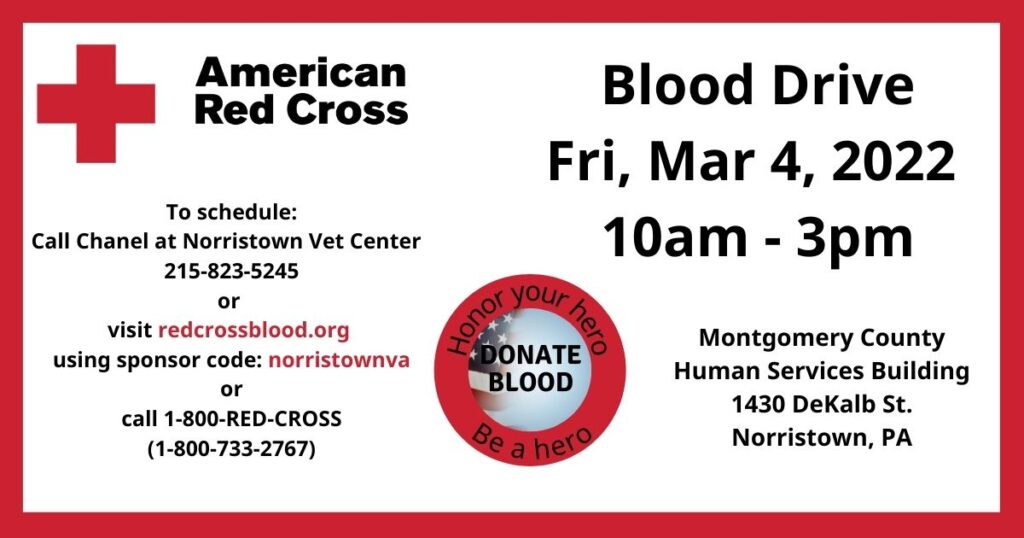Red Cross Blood Drive 3.4.22
